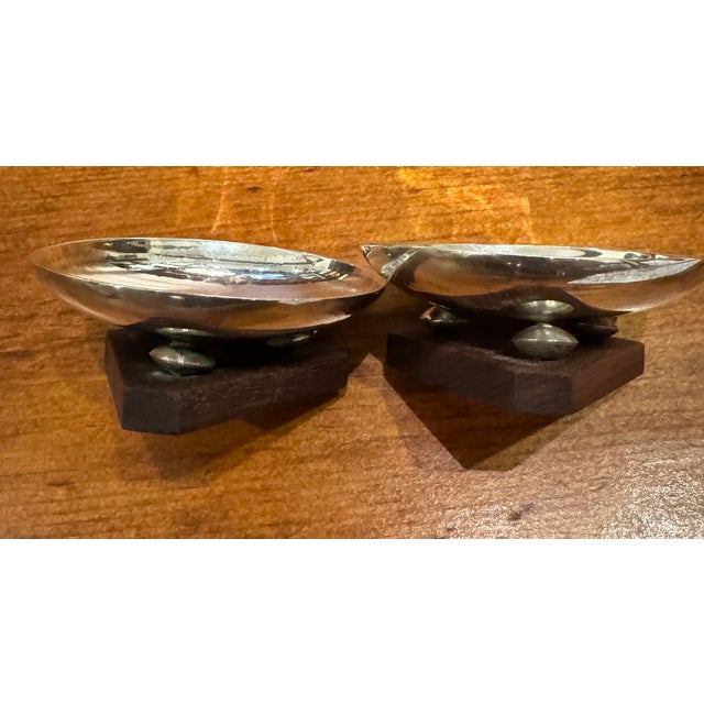 1940s William Spratling Pair Mexican Sterling Salt & Pepper Cellars For Sale In Boston - Image 6 of 6