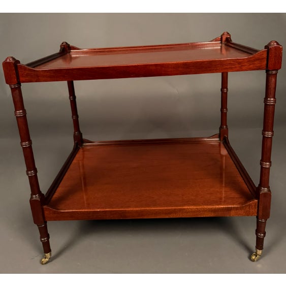 Councill Craftsmen Mahogany Hepplewhite Style Two-Tier Side Table With ...
