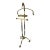 Italian Brass and Chrome Ram's Head Valet -in the Style of Maison Jansen For Sale