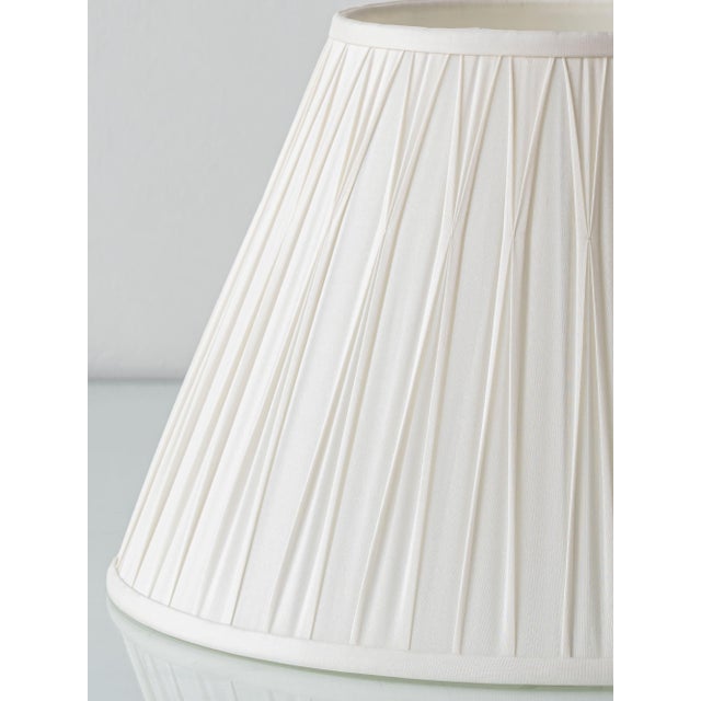 Art Deco Bohemian Blue Art Glass Table Lamp with Cast Brass Base.Czechoslovakia, 1920s For Sale - Image 9 of 18