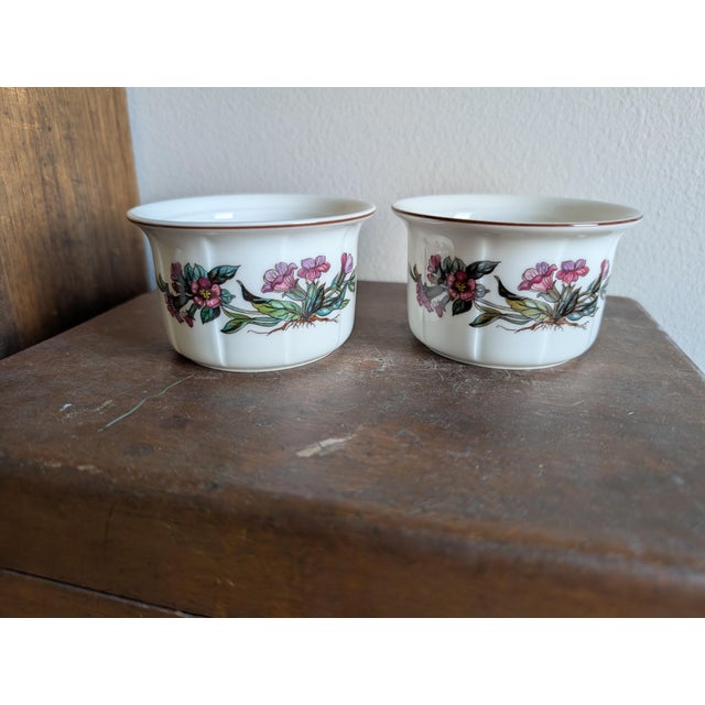 Lovely set of ramekins from the Villeroy & Boch pattern, "Botanica". Featuring alluring floral designs, Botanica...