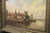 1900 - 1909 W. v. Dijk, Village from the Water, 19th Century, Oil Painting, Framed For Sale - Image 5 of 8