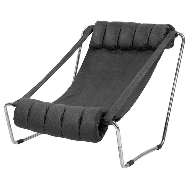 1970s Chromed Leather Chaise Longue by Corsini & Wiskemann for Cinova, 1970s For Sale - Image 5 of 5