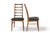 A complete set of six 1960s Danish rosewood "Lis" ladderback dining chairs by Niels Koefoed for Koefoeds Hornslet...