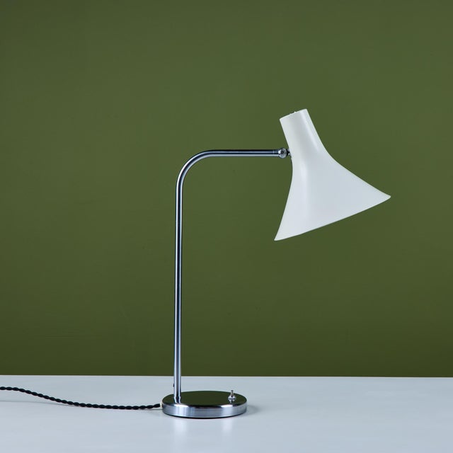 White Greta Von Nessen Desk Lamp for Nessen Studios For Sale - Image 8 of 13