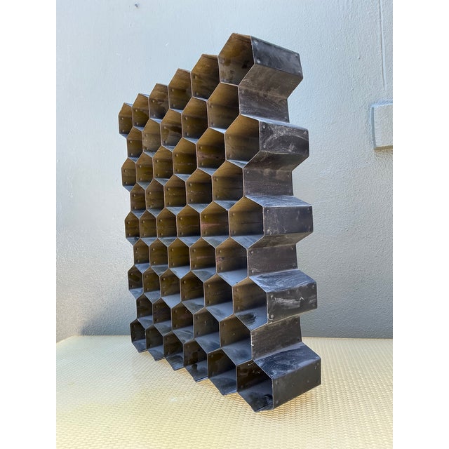 Bronze Vintage Abstract Honeycomb Sculpture For Sale - Image 8 of 12