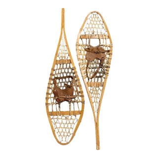 Snow Shoes Rustic Cabin Set T 42 X 12 X 1 For Sale