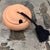 Elsa Peretti for Tiffany & Co. terracotta bowl. Topped with a black silk tassel cord. Made in Italy. From a Palm Beach Estate