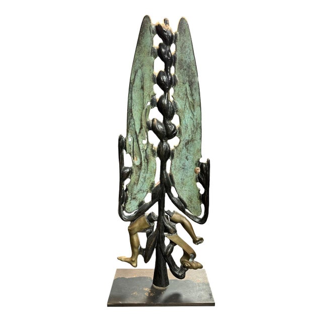 Sculpture in Polychrome Bronze by Cristian Todié For Sale - Image 9 of 9