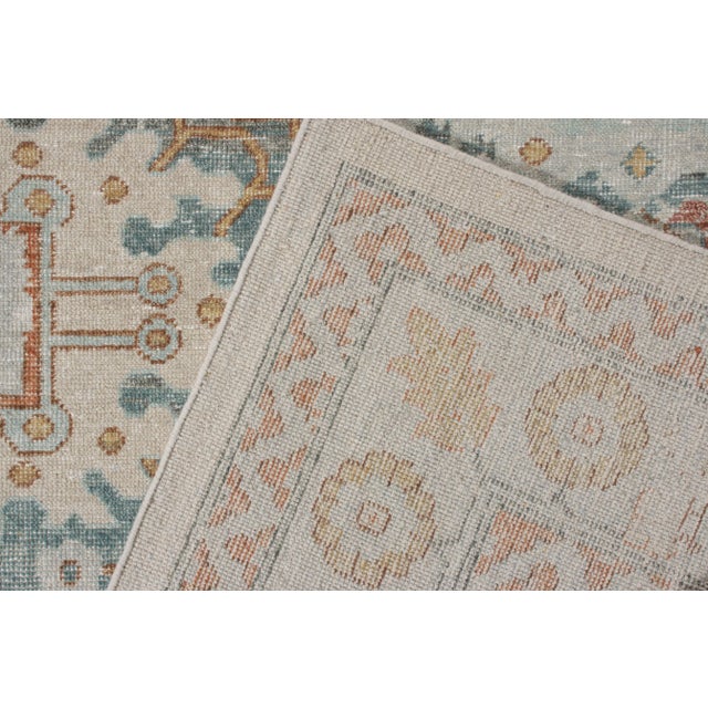 Not Yet Made - Made To Order Rug & Kilim’s Oversized Distressed Rosette Rug in Beige and Blue, 12x18 For Sale - Image 5 of 6