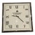 Drexel Heritage "49 Bond Street London" Square Polished Nickel Wall Clock – 22" For Sale