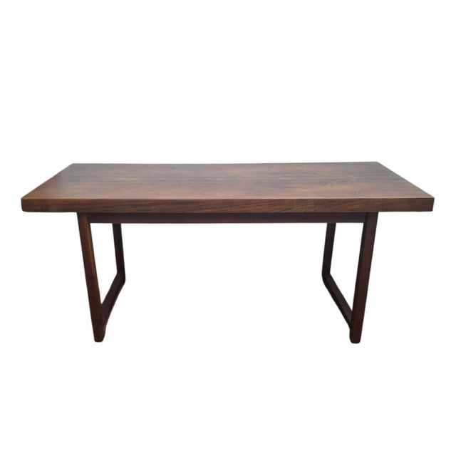 Classic mid-century rosewood coffee table designed by Milo Baughman for Thayer Coggin.