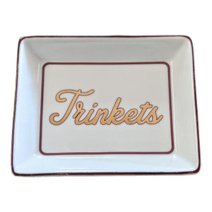 Vintage Ceramic Jewelry Trinket Catchall Dish