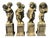 English Four Season Cherub Statues in Stone, Set of 4 For Sale