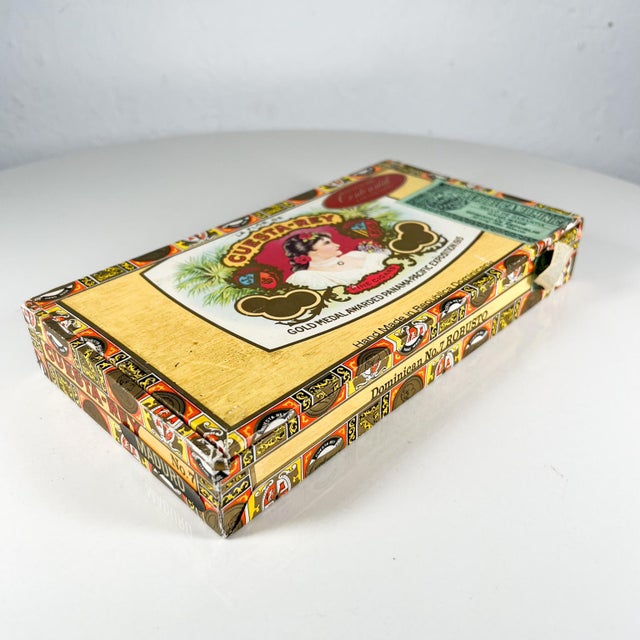 Vintage Cuesta -Rey 10 Cigar Box Dominican No 7 Robusto Centennial For Sale - Image 10 of 13