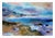 1980s Vintage Sunset Seascape Watercolor Point Lobos, Carmel by Les Anderson For Sale - Image 5 of 5