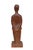 Brown Hand-Carved Wooden Standing Girl, Holland, 1940s For Sale - Image 8 of 12
