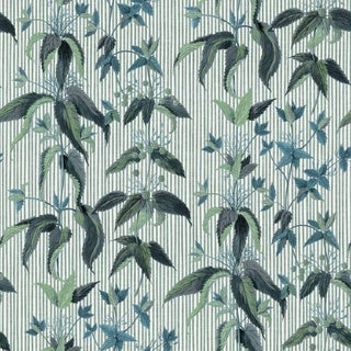 Urtica Wallpaper - Myrtle Stripe For Sale