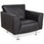 Set of 250 Lounge Chair and Ottoman in Black Leather from Rolf Benz For Sale - Image 4 of 18