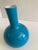 Ming Style Turquoise Small Porcelain Vase Mid Century For Sale - Image 4 of 8