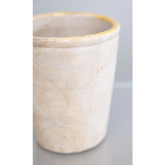 19th Century Petite 19th Century Italian Gray Glazed Confit Pot From Naples For Sale - Image 5 of 8