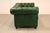 Chesterfield Style Green Leather Sofa For Sale - Image 13 of 16