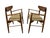 Mid-Century Modern Walnut & Oak Arm Chairs - Set of 2 For Sale - Image 4 of 7