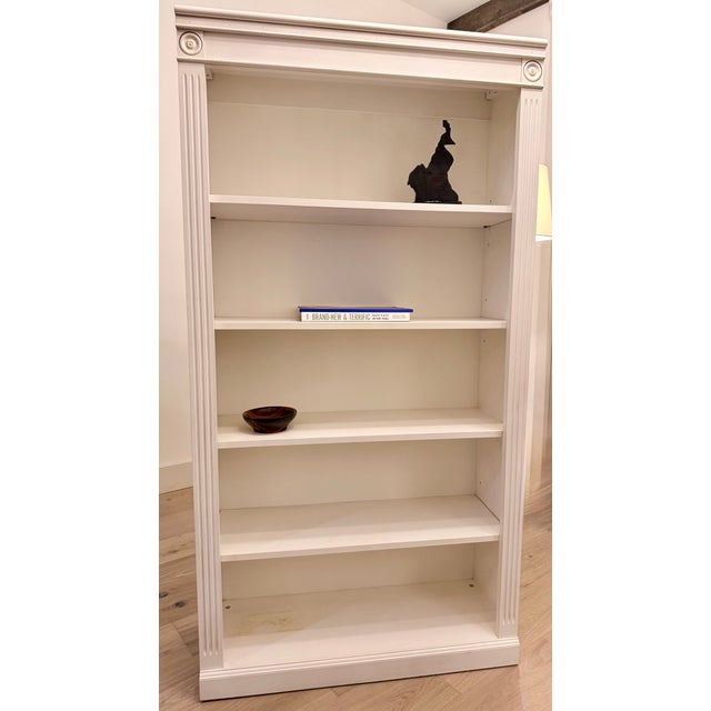 Beautiful Ethan Allen Crawford Tall Bookcase in excellent condition. This is a high-quality, handcrafted piece made from...