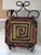 Burgundy Vintage 1980s Karen Howell Studio Art Pottery Square Ceramic Charger Plate For Sale - Image 8 of 8