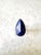 Gorgeous Sterling Silver and Faceted Lapis Cocktail Ring.