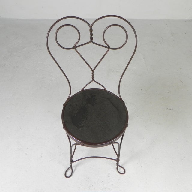 American Ice Cream Parlor Chair, 1940s For Sale - Image 6 of 18