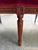 Mid-20th Century Italian Louis XVI Style Carved Walnut & Crimson Velvet Sofa by Meroni Francesco For Sale - Image 9 of 10