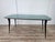 Mid-Century Modern Mahogany Dining Table with Aquamarine Glass Top, 1950 For Sale - Image 17 of 17