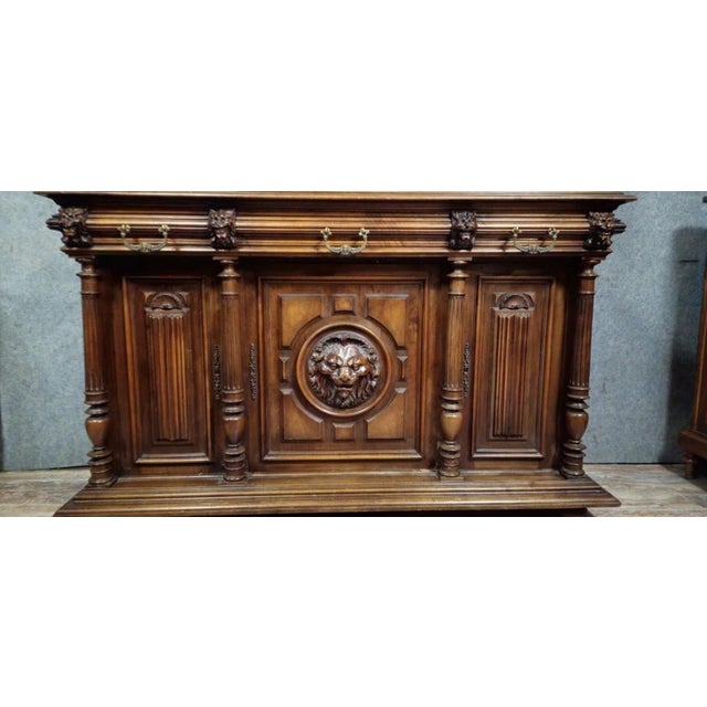 Brown Renaissance Style Carved Cupboard, 1800s For Sale - Image 8 of 18