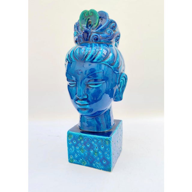 Goddess Kwan Yin Sculpture in Ceramic by Aldo Londi for Bitossi, 1970s For Sale - Image 13 of 13