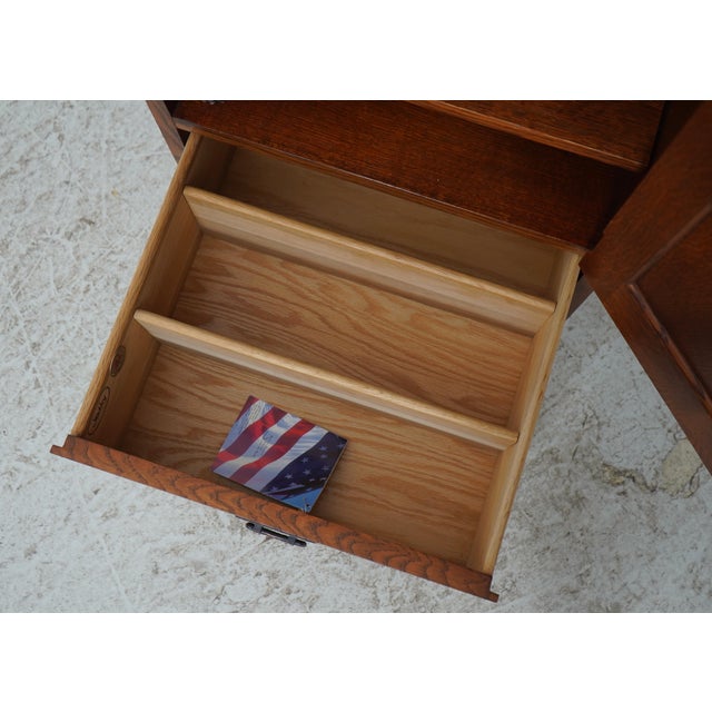 2000 - 2009 Stickley Mission Oak 1 Door 1 Drawer Media Cabinet For Sale - Image 5 of 18
