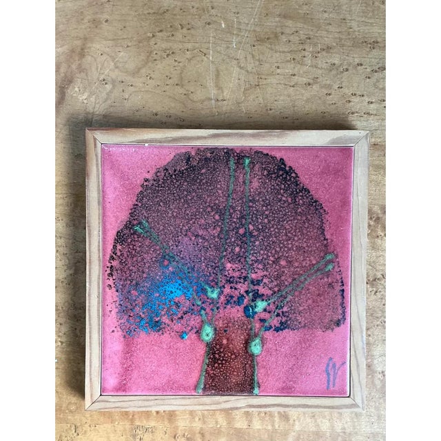Vintage Abstract Ceramic Tile Art For Sale - Image 12 of 12