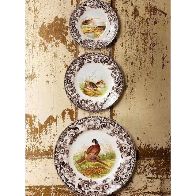 American Spode Woodland Snipe Salad or Dessert Plate For Sale - Image 3 of 3