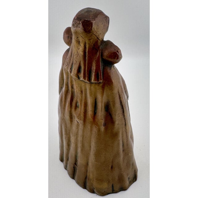 Virtue Above, Mischief Below: Gothic Revival Bronze Figural Bell Leg Clappers For Sale - Image 4 of 10