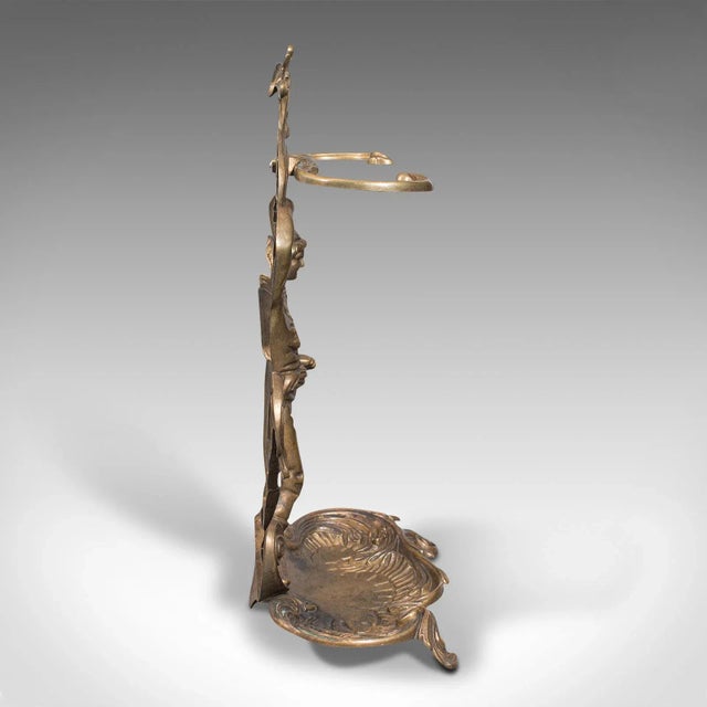 Figurative 1940s Vintage Decorative Italian Brass Stick Stand For Sale - Image 3 of 11