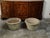Vintage Pair of Mid-Century Cast Stone Planters with Rosette Motifs For Sale - Image 4 of 11