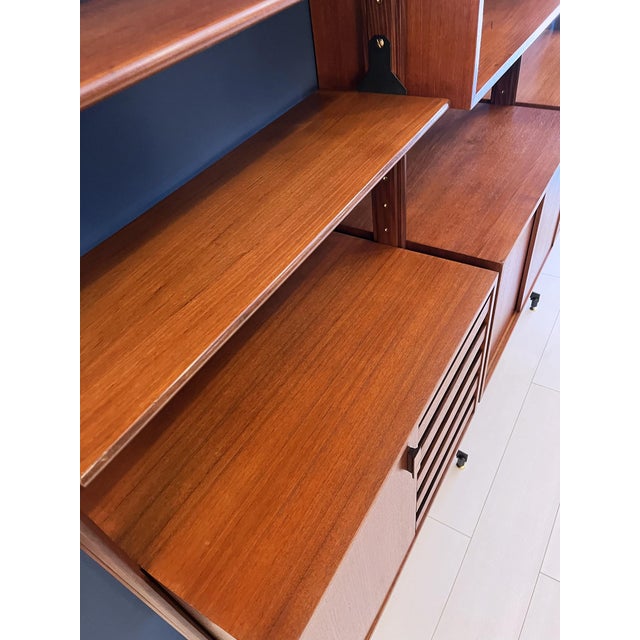 Modular Teak Bookcase, 1960s For Sale - Image 4 of 13