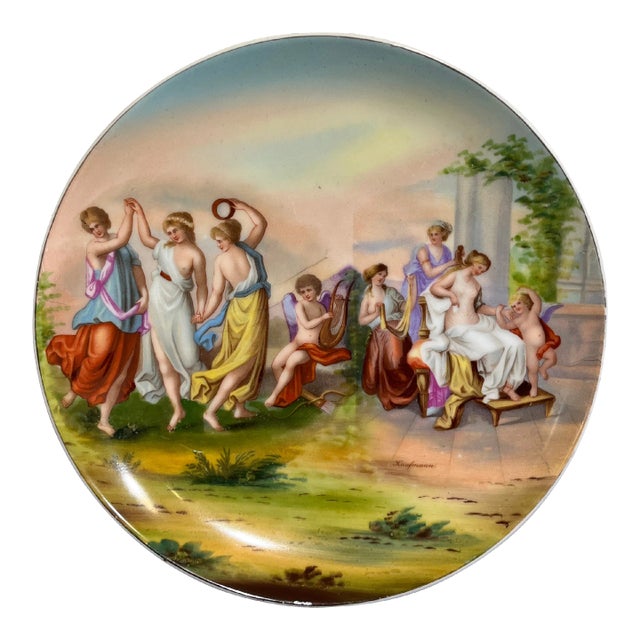 Antique Victoria (Austria) Porcelain Wall/Cabinet Plate For Sale