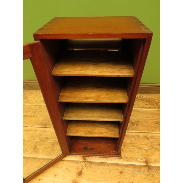 Small Antique Shop Display Cabinet with Mirrored Back, 1890s For Sale - Image 9 of 18