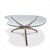 Vladimir Kagan for Dreyfuss Mid 20th Century Walnut Tri-Symmetric Coffee Table For Sale - Image 9 of 9
