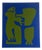 Bodasca, Cubist Painting Happy Blue Man, 2026, Acrylic on Canvas For Sale