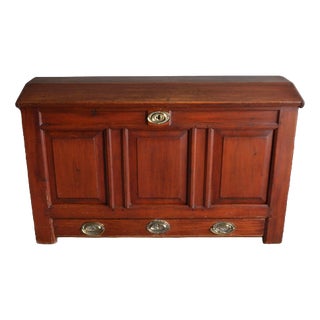 Fruit Tree Wooden Blanket Chest For Sale