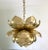 Feldman Lighting Mid Century Large Brass Lotus Pendant Light Chandelier by Feldman For Sale - Image 4 of 11