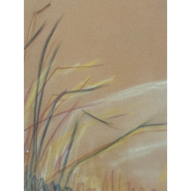 Jean M. Brown "Mustang" Pastel + Ink Artwork, Framed For Sale - Image 9 of 12