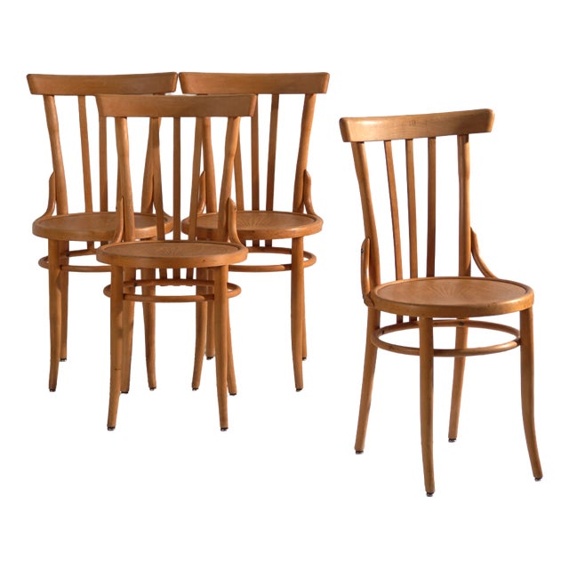 Bentwood Chairs in the style of Thonet, Central Europe, 1930, Set of 4 For Sale